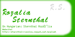 rozalia sternthal business card